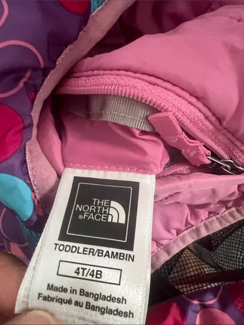 The North Face Purple Pink Dot-Print Hooded Jacket